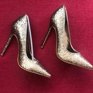 Brand new gold heels!